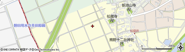 静岡県袋井市松袋井周辺の地図