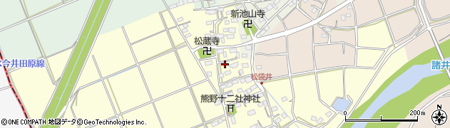 静岡県袋井市松袋井25周辺の地図