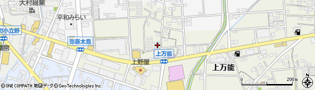 静岡県磐田市上万能441周辺の地図