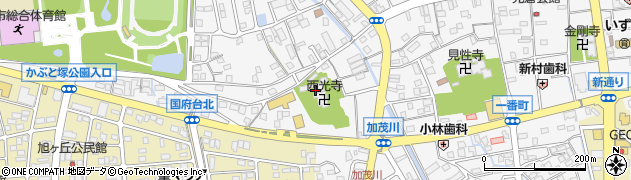 静岡県磐田市加茂川通周辺の地図