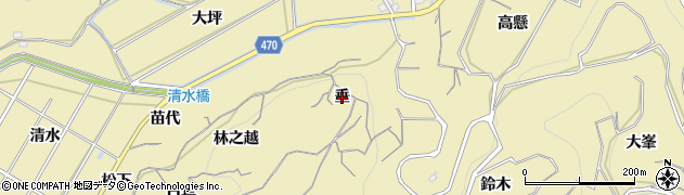 愛知県南知多町（知多郡）山海（垂）周辺の地図