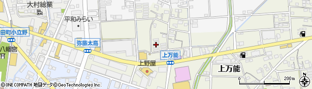静岡県磐田市上万能442周辺の地図