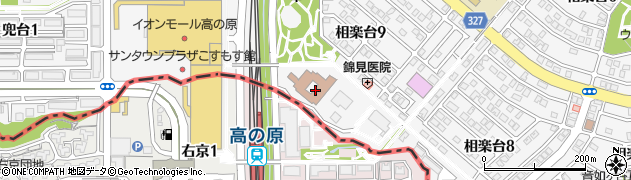 京阪ライフサポート高の原ケア周辺の地図