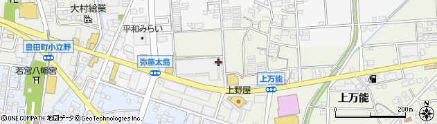 静岡県磐田市上万能503周辺の地図