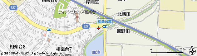 京都府木津川市相楽山松川周辺の地図
