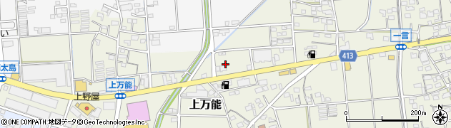 静岡県磐田市上万能183周辺の地図