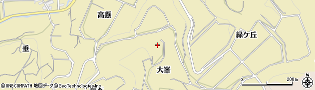 愛知県南知多町（知多郡）山海（ひばりケ丘）周辺の地図