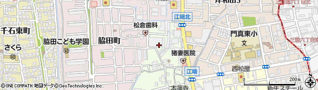 大阪府門真市江端町39周辺の地図
