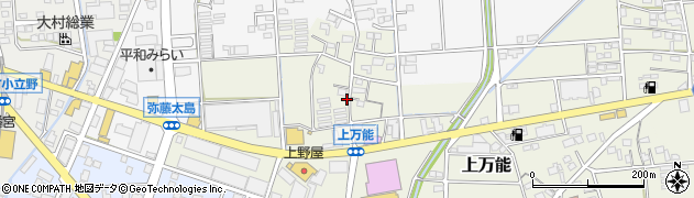 静岡県磐田市上万能453周辺の地図