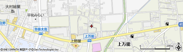 静岡県磐田市上万能426周辺の地図