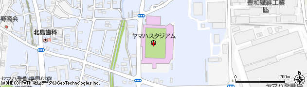 ヤマハスタジアム周辺の地図
