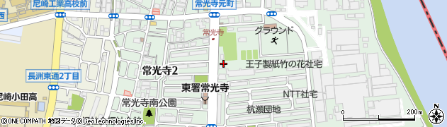 兵庫県尼崎市常光寺3丁目周辺の地図