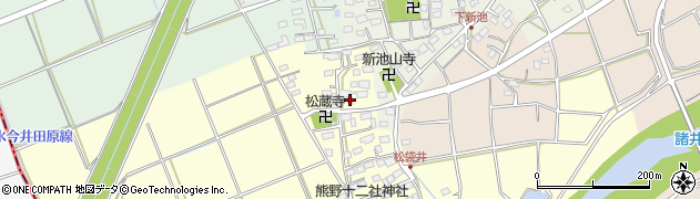 静岡県袋井市松袋井12周辺の地図