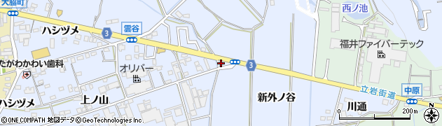 愛知県豊橋市雲谷町新外ノ谷74周辺の地図