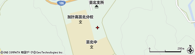北広島町図書館芸北分館周辺の地図