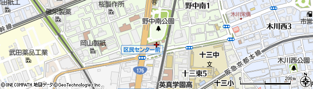 大阪市立淀川区民センター周辺の地図