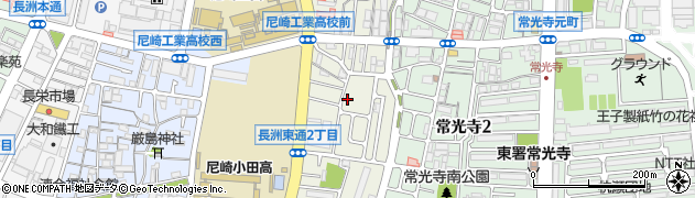 兵庫県尼崎市長洲東通周辺の地図
