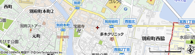 兵庫県加古川市別府町本町1丁目12周辺の地図