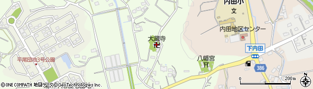 大蔵寺周辺の地図