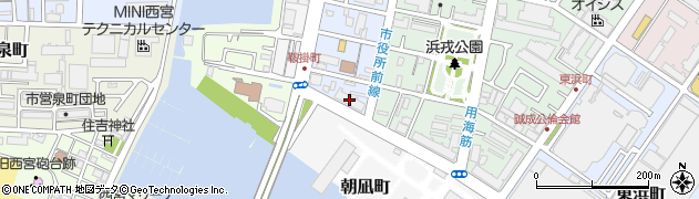 西宮朝凪アーバンコンフォート周辺の地図