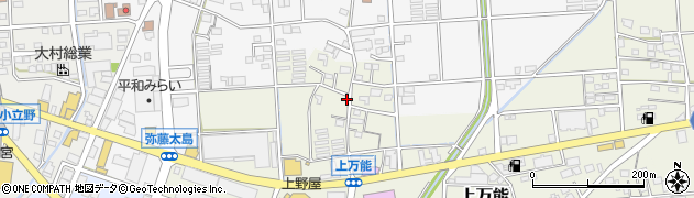 静岡県磐田市上万能451周辺の地図