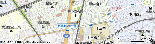 淀川消防署十三橋出張所周辺の地図