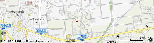 静岡県磐田市上万能450-17周辺の地図