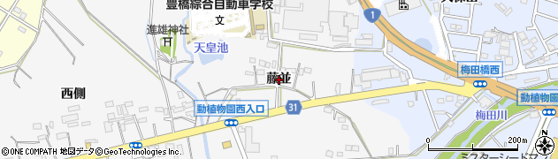 愛知県豊橋市藤並町（藤並）周辺の地図