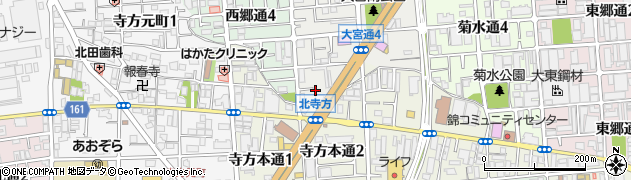 岡本モータープール周辺の地図