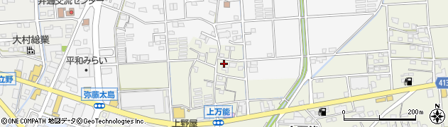 静岡県磐田市上万能420周辺の地図