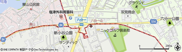 西兵庫信用金庫土山支店周辺の地図