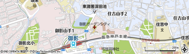 タニジ御影店周辺の地図