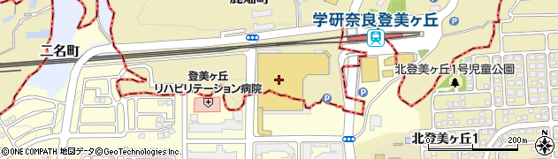 ライトオンイオンモール奈良登美ヶ丘店周辺の地図