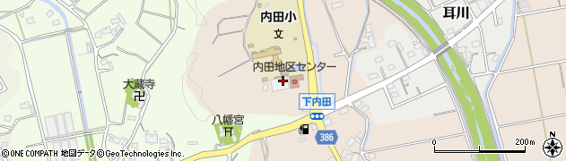 菊川市役所　内田地区センター周辺の地図