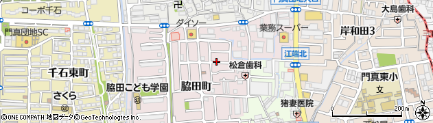 大阪府門真市脇田町周辺の地図