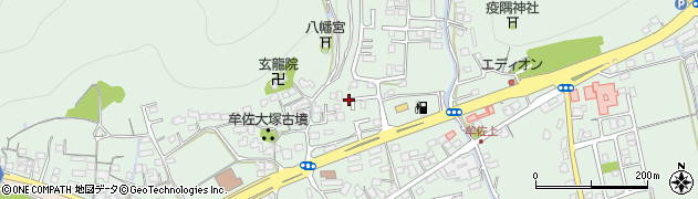 岡山県岡山市北区牟佐1376周辺の地図