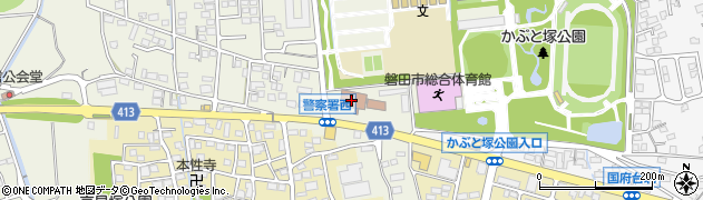 磐田警察署周辺の地図