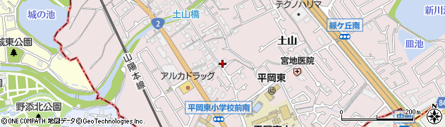 兵庫県加古川市平岡町土山263周辺の地図