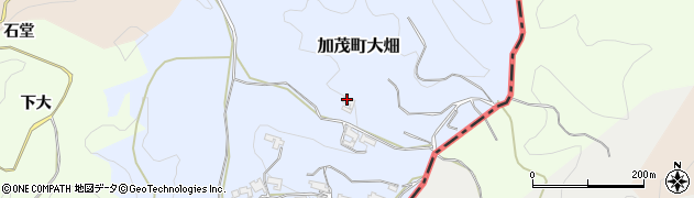 京都府木津川市加茂町大畑（上ノ上）周辺の地図