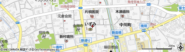 静岡県磐田市清水町周辺の地図
