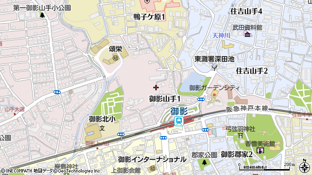 〒658-0065 兵庫県神戸市東灘区御影山手の地図