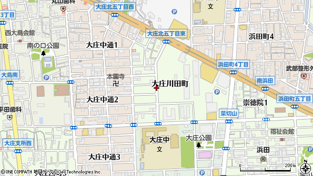 〒660-0072 兵庫県尼崎市大庄川田町の地図