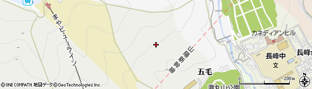兵庫県神戸市灘区五毛（笹原）周辺の地図