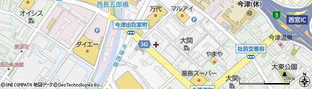 鎌倉パスタ 西宮今津店周辺の地図