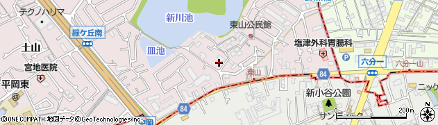 兵庫県加古川市平岡町土山54周辺の地図