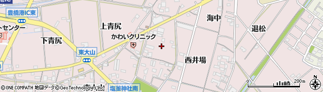 愛知県豊橋市大山町（松荒）周辺の地図