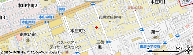 本庄町公園周辺の地図