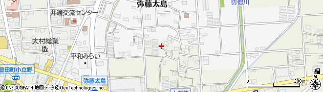 静岡県磐田市上万能464周辺の地図