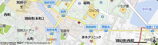 兵庫県加古川市別府町本町1丁目3周辺の地図