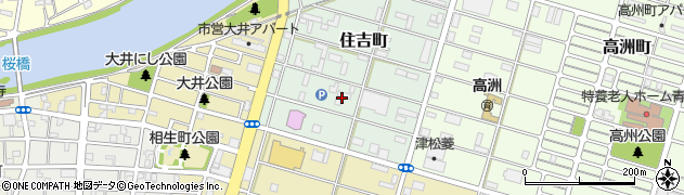 三重県津市住吉町周辺の地図